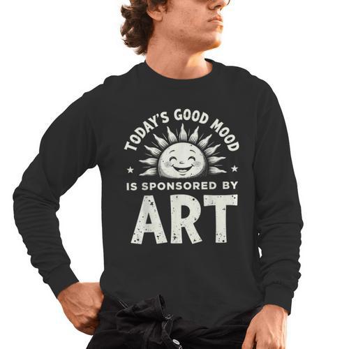 Today’s Good Mood Is Sponsored By Art Teacher Sun Tee Men's Long Sleeve T-Shirt - teacherstshirts.com DE