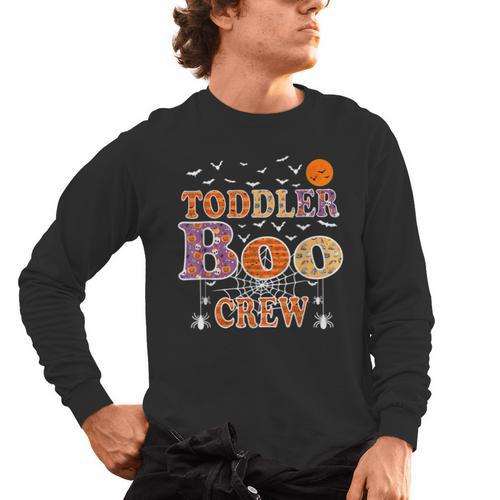 Toddler Boo Crew Halloween Daycare Teacher Kids Men's Long Sleeve T-Shirt - teacherstshirts.com DE