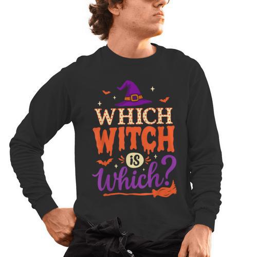 Which Witch Is Which Halloween For Women Men English Teacher Men's Long Sleeve T-Shirt - teacherstshirts.com UK