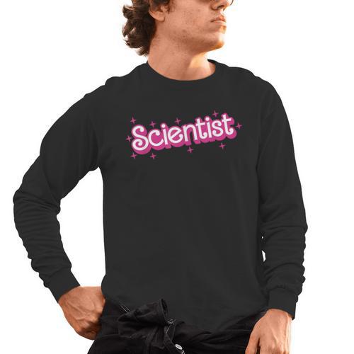 Women Retro Pink Scientist Science Teacher Back To School Men's Long Sleeve T-Shirt - teacherstshirts.com AU