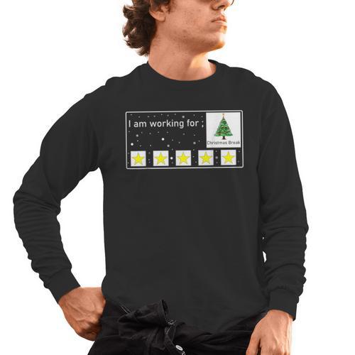 I Am Working For Christmas Break Special Education Teacher Men's Long Sleeve T-Shirt - teacherstshirts.com UK