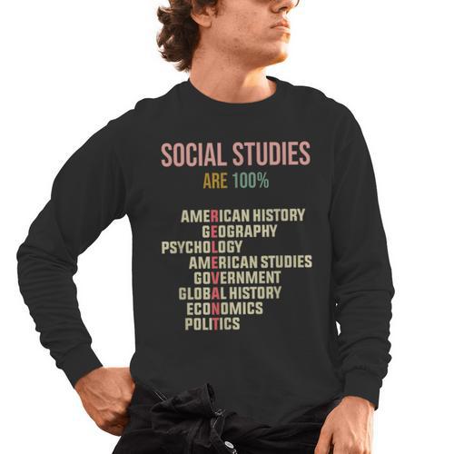 World History Classroom Social Studies History Teacher Men's Long Sleeve T-Shirt - teacherstshirts.com UK