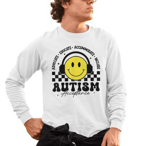 Autism Awareness Acceptance Special Education Teacher Kids Men's Long Sleeve T-Shirt - teacherstshirts.com DE