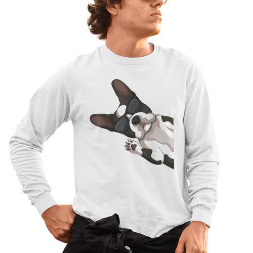Boston Terrier Bostie Dog Kids Men Men's Long Sleeve T-Shirt - Bostonterriersmerch.com DE