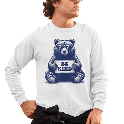 Be Kind For Teacher Kindness Women Men Men's Long Sleeve T-Shirt - teacherstshirts.com