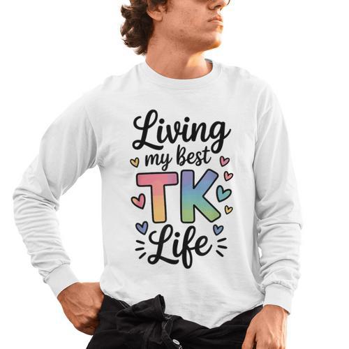 Transitional Kindergarten TK Teacher Men's Long Sleeve T-Shirt - teacherstshirts.com CA