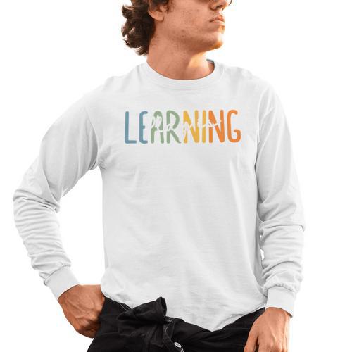 Vintage Play Is Learning Back To School Toddler Teacher Men's Long Sleeve T-Shirt - teacherstshirts.com AU