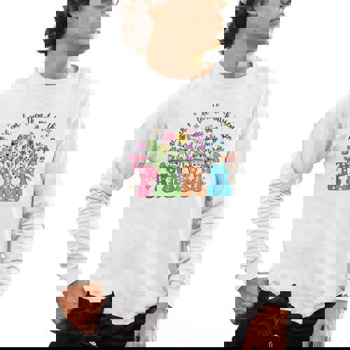 Wildflower Para Floral Paraprofessional Paraeducator Teacher Men&#x27;s Long Sleeve T-Shirt - teacherstshirts.com