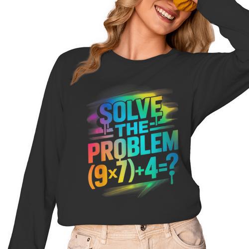 67 Meme PEMDAS Elementary Math Teacher Six Seven Women Long Sleeve T-Shirt - teacherstshirts.com AU