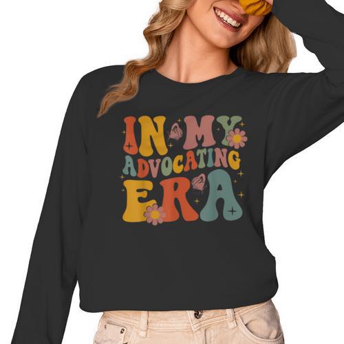 In My Advocating Era Advocate Autism Awareness Sped Teacher Men Women Kids Women Long Sleeve T-Shirt - teacherstshirts.com
