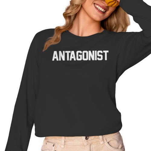 Antagonist English Literature Teacher Costume T Shirt Women Long Sleeve T-Shirt - teacherstshirts.com