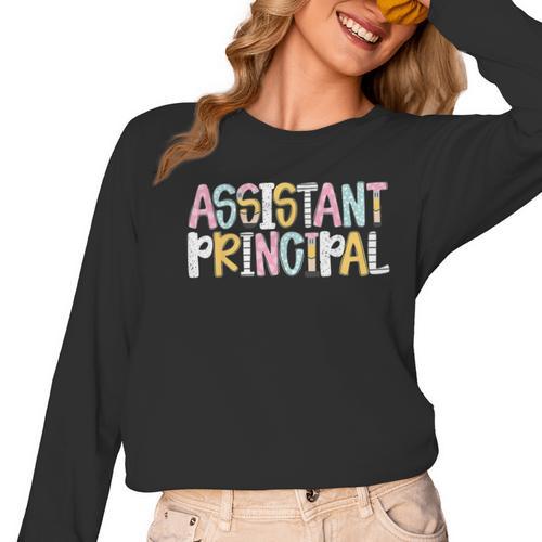 Assistant Principal Back To School Teacher Appreciation Women Long Sleeve T-Shirt - teacherstshirts.com CA