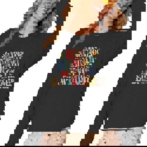 Being Bilingual Is A Superpower Back To School ESL Teacher Women Long Sleeve T-Shirt - teacherstshirts.com