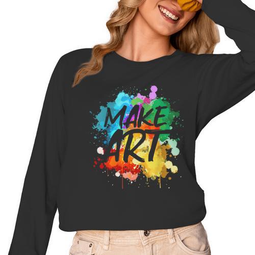 Cool Art For Men Women Artist Teacher Painter Artists Paint Women Long Sleeve T-Shirt - teacherstshirts.com UK