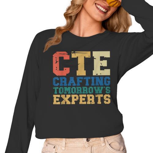 CTE Teacher Education Career Technical Women Long Sleeve T-Shirt - teacherstshirts.com AU