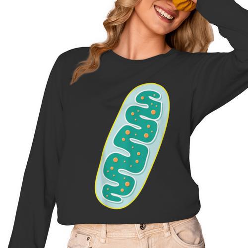 DIY Mitochondria Costume Biology Teacher Halloween Women Long Sleeve T-Shirt - teacherstshirts.com AU