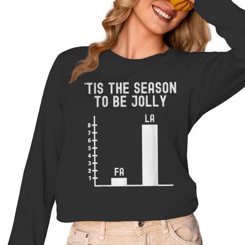 Fa La 8 Math Pun Math Teacher Christmas Women Long Sleeve T-Shirt - teacherstshirts.com