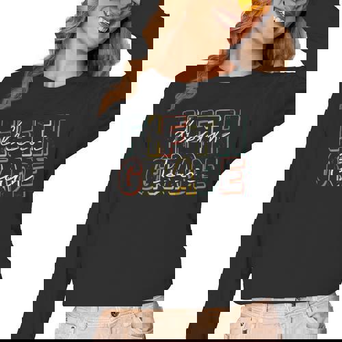 Fifth Grade Dream Team 5th Grade First Day Of School Teacher Women Long Sleeve T-Shirt - teacherstshirts.com