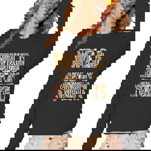 Fun Zoo Animal Print Teacher Shirts Wild About My Students Women Long Sleeve T-Shirt - teacherstshirts.com