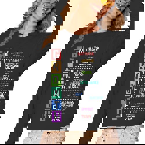 Growth Mindset Positive Motivational Classroom Teacher Learn Women Long Sleeve T-Shirt - teacherstshirts.com