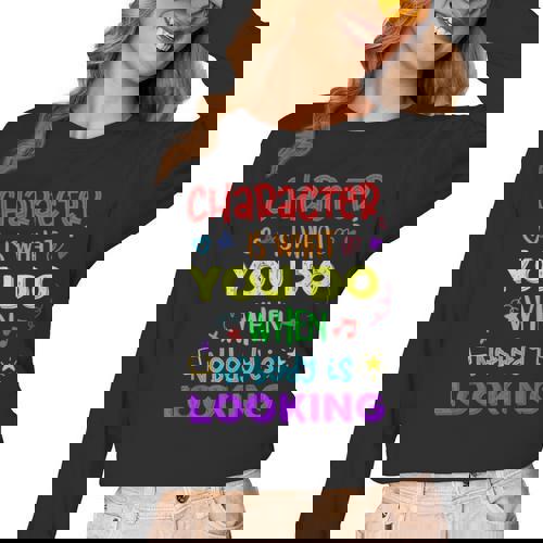 Growth Mindset Teacher Positive Message Inspirational Quote Women Long Sleeve T-Shirt - teacherstshirts.com