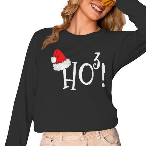 Ho Cubed Shirt Math Teacher Xmas For Men Women Kids Women Long Sleeve T-Shirt - teacherstshirts.com CA