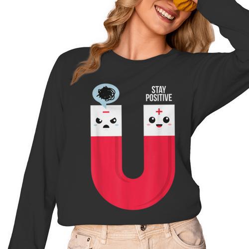Magnet Science Pun T-Shirt For Geeks Science Teachers Women Long Sleeve T-Shirt - teacherstshirts.com AU