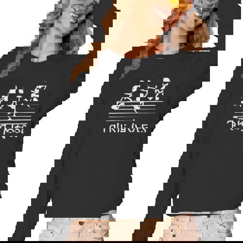 Melodic Humor Musician’s Playful Collection Musical Taking Notes Music Lovers Vintage Teachers Women Long Sleeve T-Shirt - teacherstshirts.com