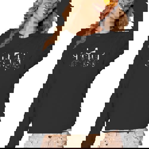 Musical Notes Ghost Halloween Music Teacher Piano Instructor Women Long Sleeve T-Shirt - teacherstshirts.com