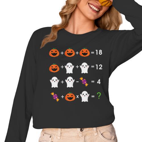 Order Of Operations Halloween Quiz Math Teacher For Men Women Kids Women Long Sleeve T-Shirt - teacherstshirts.com