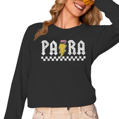 Para Squad Paraprofessional Para Teacher Women Long Sleeve T-Shirt - teacherstshirts.com DE