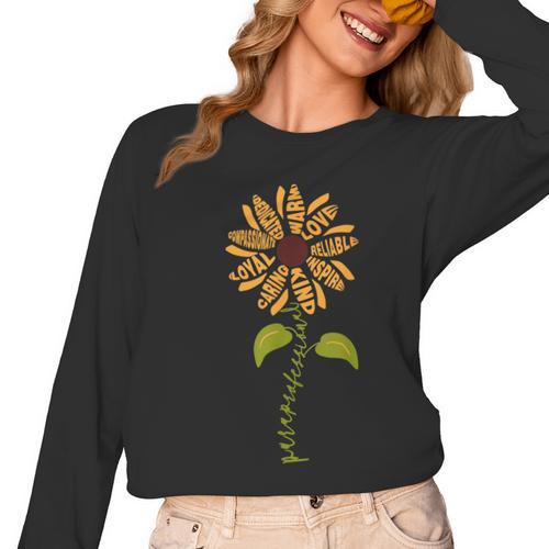 Paraprofessional Para Sunflower Teacher Back To School Women Long Sleeve T-Shirt - teacherstshirts.com AU