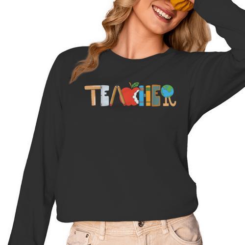 School Teacher Men And Women Back To School Teachers Women Long Sleeve T-Shirt - teacherstshirts.com