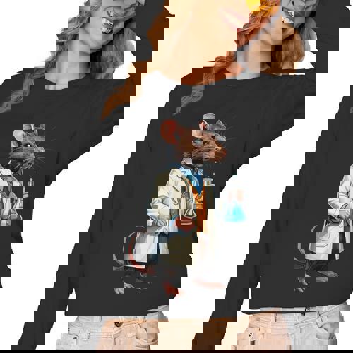 Science Rat Lab Science Scientist Mouse Teacher Chemistry Women Long Sleeve T-Shirt - teacherstshirts.com