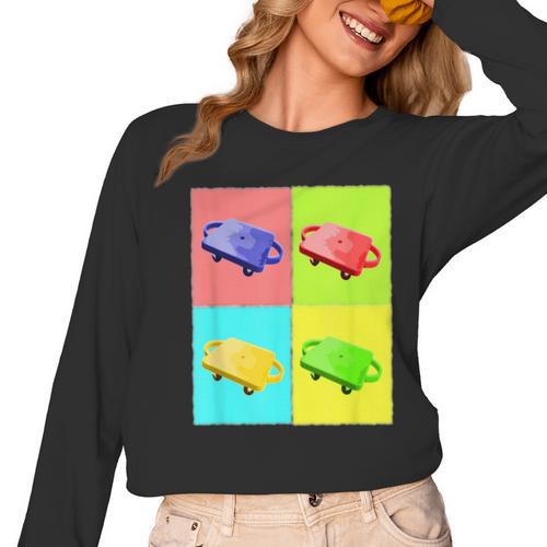 Scooter Physical Education PE Gym Teacher Women Long Sleeve T-Shirt - teacherstshirts.com CA