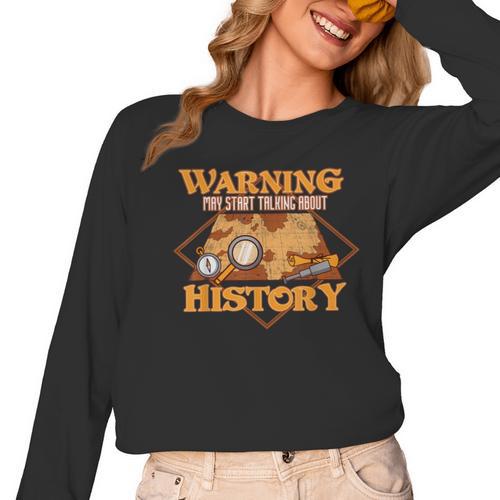 Historian History Teacher Student Men Women Kids Women Long Sleeve T-Shirt - teacherstshirts.com UK