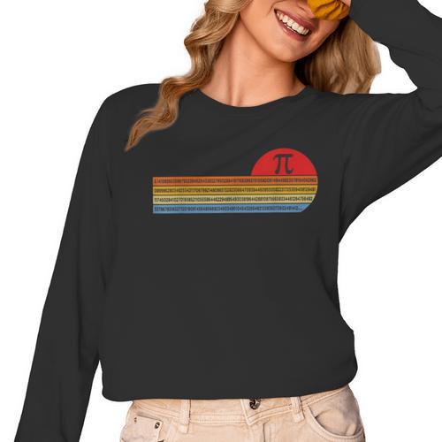 Vintage Pi Day 314 TShirt- Math Teacher Student Geek Women Long Sleeve T-Shirt - teacherstshirts.com CA