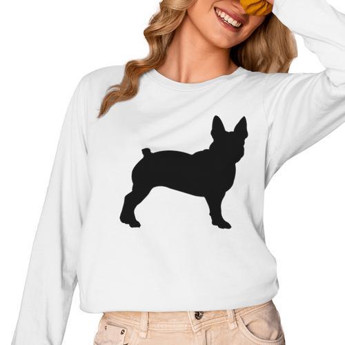Boston Terrier Women Long Sleeve T-Shirt - Bostonterriersmerch.com
