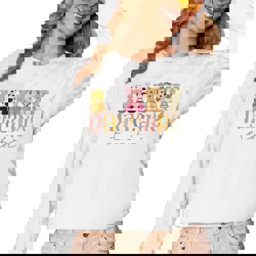 Daycare Teacher Animals Daycare Provider Back To School Women Long Sleeve T-Shirt - teacherstshirts.com