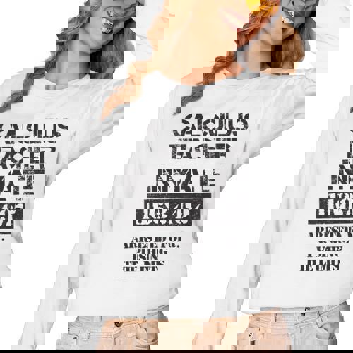 Halloween Calculus Teacher Prisoner Costume Women Long Sleeve T-Shirt - teacherstshirts.com