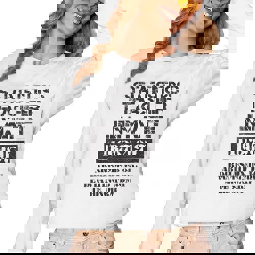 Halloween Statistics Teacher Prisoner Costume Women Long Sleeve T-Shirt - teacherstshirts.com