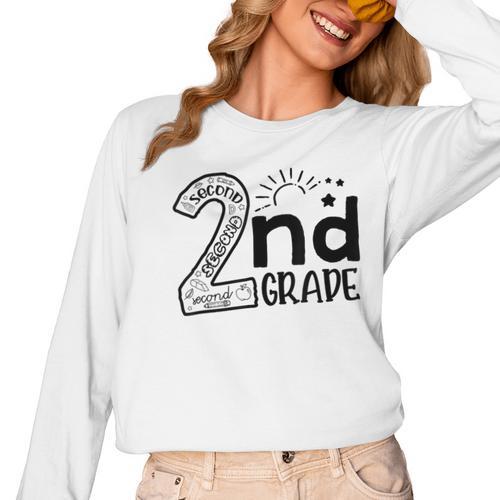 Hello On To 2nd Grade Teachers Boys And Team Secound Grade Women Long Sleeve T-Shirt - teacherstshirts.com DE