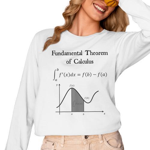 Nerdy Fundamental Theorem Of Calculus Math Teacher Geek Women Long Sleeve T-Shirt - teacherstshirts.com DE
