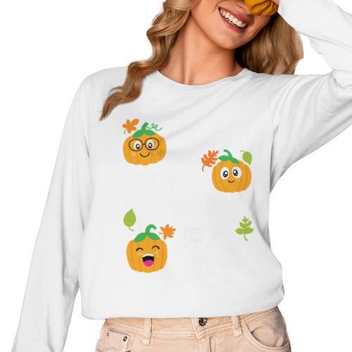 I Teach The Cutest Pumpkins In The Patch Teacher Women Long Sleeve T-Shirt - teacherstshirts.com AU