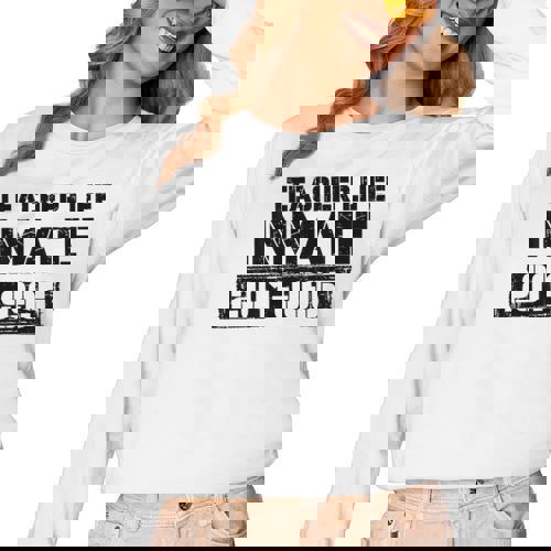 Teacher Life Jail Inmate Prisoner Halloween Costume Women Long Sleeve T-Shirt - teacherstshirts.com