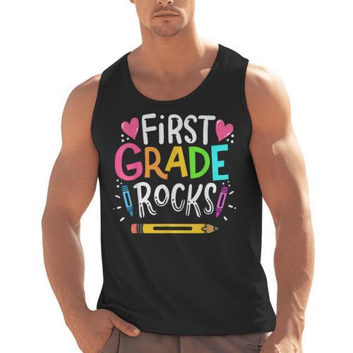 1st Grade Teacher Men Tank Top - teacherstshirts.com UK