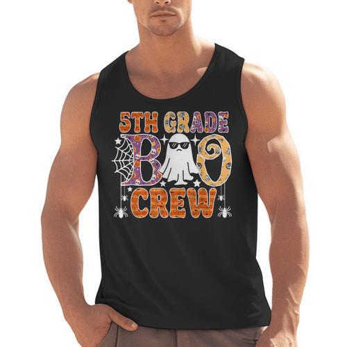 5th Grade Boo Crew Halloween Teachers Students Men Tank Top - teacherstshirts.com AU