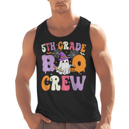 5th Grade Boo Crew Spooky Fifth Grade Halloween Teacher Men Tank Top - teacherstshirts.com CA