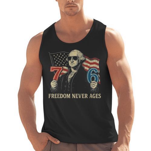 6-7 7-6 George Washington Freedom For Teachers Men Tank Top - teacherstshirts.com CA