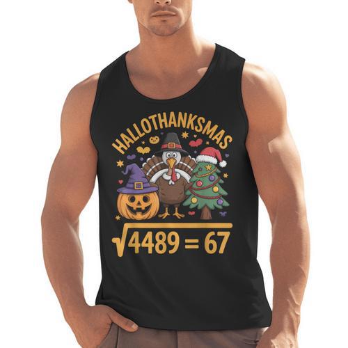 67 Meme Math Teacher Root 4489 Hallothanksmas Six Seven Men Tank Top - teacherstshirts.com
